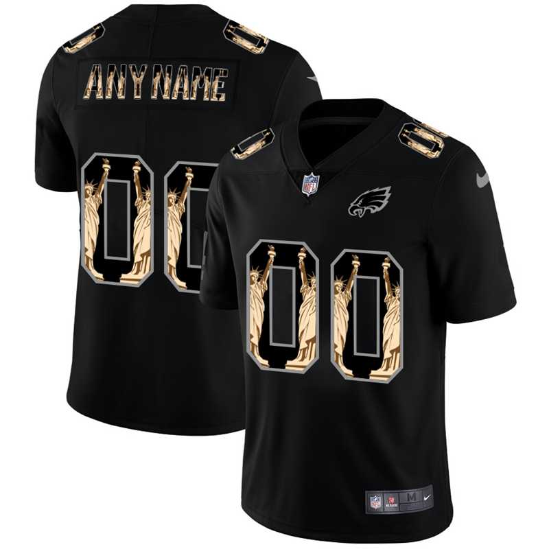 Customized Men's Nike Eagles Carbon Black Vapor Statue Of Liberty Limited Jersey,We sell and wholesale Customized Men's Nike Eagles Carbon Black Vapor Statue Of Liberty Limited Jersey on line form chian!